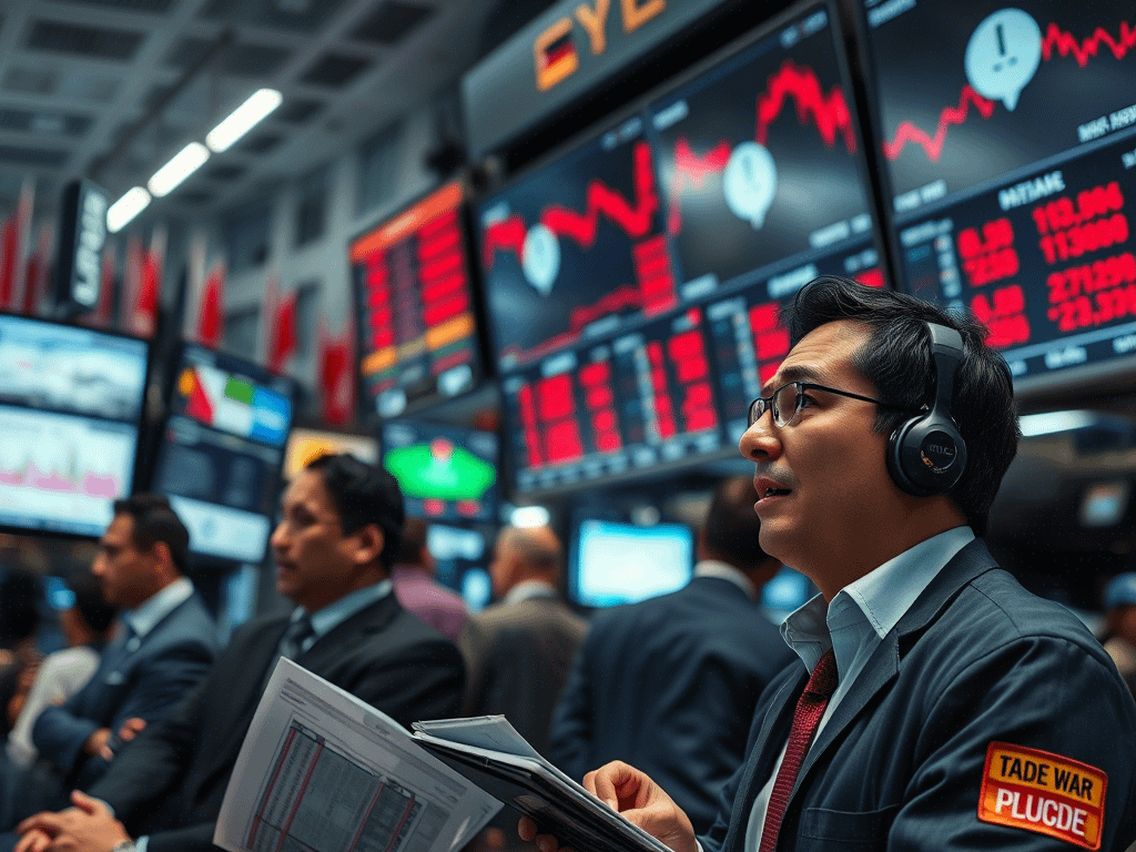 Global Stock Markets Plunge as U.S. Tariffs Spark Trade War